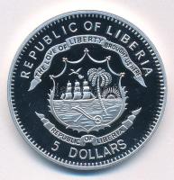 Libéria 2011. 5$ Cu "Nagy Hadvezérek - Paul von Hindenburg" multicolor festéssel, kapszulá...