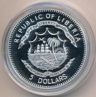 Libéria 2011. 5$ Cu "Nagy Hadvezérek - Charles Cornwallis" multicolor festéssel, kapszuláb...