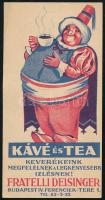 Kávé és Tea Fratelli Deisinger Budapest IV. Ferenciek tere számolócédula