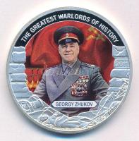 Libéria 2011. 5$ Cu "Nagy Hadvezérek - Georgij Zsukov" multicolor festéssel, kapszulában T:PP Liberia 2011. 5 Dollars Cu "The Greatest Warlords of History - Georgy Zhukov" with multicolor picture, in capsule C:PP