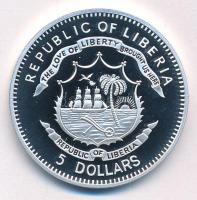 Libéria 2011. 5$ Cu "Nagy Hadvezérek - Georgij Zsukov" multicolor festéssel, kapszulában T...