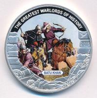 Palau 2015. 1$ Cu "Nagy Hadvezérek - Batu kán" multicolor festéssel, kapszulában T:PP Palau 2015. 1 Dollar Cu "The Greatest Warlords of History - Batu Khan" with multicolor picture, in capsule C:PP