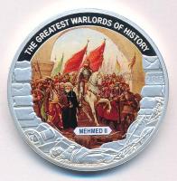 Palau 2015. 1$ Cu "Nagy Hadvezérek - II. Mehmed" multicolor festéssel, kapszulában T:PP Palau 2015. 1 Dollar Cu "The Greatest Warlords of History - Mehmed II" with multicolor picture, in capsule C:PP