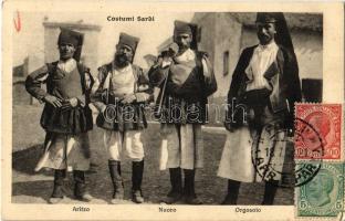 1921 Sardinia, Sardegna; Costumi Sardi: Artizo, Nuoro, Orgosolo. TCV card (EK)