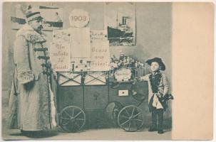 Trieste, Trieszt; Un saluto da 1903 / Greeting from 1903 (EK)