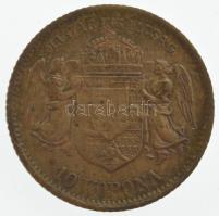 1907. 10K bronz "Ferenc József" mini játékpénz T:VF
