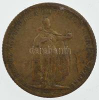1907. 10K bronz "Ferenc József" mini játékpénz T:VF