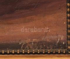 Olvashatatlan jelzéssel: Csendélet. Olaj, karton. Dekoratív fakeretben. 50x60 cm