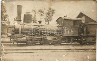 Mohács-Pécsi vasút, MÁV 'ÁTA' Tehervonati gőzmozdony / Hungarian State Railway freight steam locomotive. photo (felületi sérülés / surface damage)