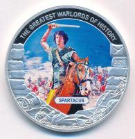 Libéria 2010. 5$ Cu "Nagy Hadvezérek - Spartacus" multicolor festéssel, kapszulában T:PP Liberia 2010. 5 Dollars Cu "The Greatest Warlords of History - Spartacus" with multicolor picture, in capsule C:PP