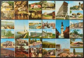 Több mint 100 db MODERN magyar nagy alakú város képeslap / More than 100 modern Hungarian big-sized town-view postcards