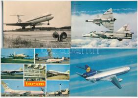 32 db MODERN repülős képeslap: repülőgépek / 32 modern aircraft motive postcards