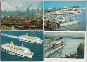 50 db MODERN hajós képeslap kikötőkkel / 50 modern ship motive postcards with ports
