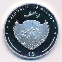 Palau 2014. 1$ Cu "Nagy Hadvezérek - Jeanne d'Arc" multicolor festéssel, kapszulában ...