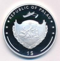 Palau 2014. 1$ Cu "Nagy Hadvezérek - Bernard Montgomery" multicolor festéssel, kapszulában...