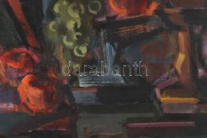 Freytag Zoltán (1901-1983): Csendélet. Olaj, vászon, jelezve balra fent. Hátoldalán autográf felirat...