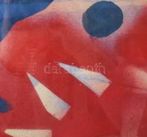 Szeift Béla (1944-2012): Szürrealista kompozíció, 2003. Vegyes technika, karton. Jelzett. Üvegezett,...