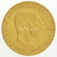 Ausztria 1910. 10K Au "Ferenc József" (3,40g/0.900) T:AU kis ph / 
Austria 1910. 10 Coron...