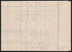 1918 Tábori posta számla / Field post receipt "S.M.S. Gamma"