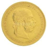 Ausztria 1896. 20K Au "Ferenc József" (6,77g/0.900) T:AU,XF apró ph / 
Austria 1896. 20 C...