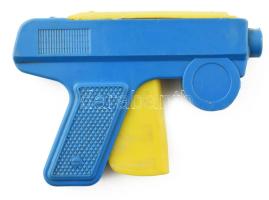Retró műanyag játékpisztoly, 13x9 cm
