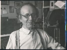 Rácz Aladár cimbalomművész (1886-1958) otthonában 18x12 cm