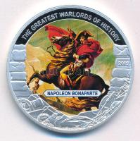Libéria 2009. 5$ Cu "Nagy Hadvezérek - Bonaparte Napóleon" multicolor festéssel, kapszulában T:PP Liberia 2009. 5 Dollars Cu "The Greatest Warlords of History - Napoleon Bonaparte" with multicolor picture, in capsule C:PP