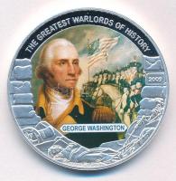 Libéria 2009. 5$ Cu &quot;Nagy Hadvezérek - George Washington&quot; multicolor festéssel, kapszulában T:PP Liberia 2009. 5 Dollars Cu &quot;The Greatest Warlords of History - George Washington&quot; with multicolor picture, in capsule C:PP