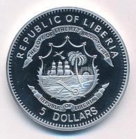 Libéria 2009. 5$ Cu "Nagy Hadvezérek - Savoyai Jenő" multicolor festéssel, kapszulában T:P...