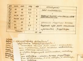 cca 1960 Tápiószecső három lakásos lakóház, orvosi rendelő és gyógyszertár eredeti tervrajzai 10 db ...