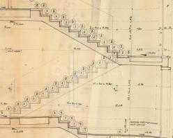 cca 1960 Tápiószecső három lakásos lakóház, orvosi rendelő és gyógyszertár eredeti tervrajzai 10 db ...