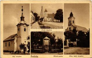 Berhida, Református, római katolikus és török templom, Hősök szobra