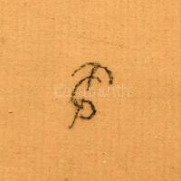 MCP jelzéssel: Lóverseny. Ceruza, papír, üvegezett fakeretben. 27,5x18,5 cm