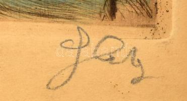 Glatz Oszkár (1872-1958) - Prihoda István (1891-1956): Buborékfújók. Színezett rézkarc, papír. Utóla...