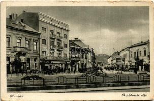 1944 Munkács, Mukacheve, Mukachevo, Mukacevo; Árpád vezér útja / street (kis szakadások / small tears)