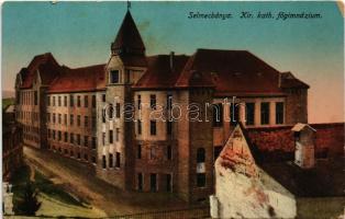 Selmecbánya, Schemnitz, Banska Stiavnica; Kir. Katolikus Főgimnázium. Grohmann kiadása / grammar school (EK)