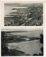 Balatonakarattya, strand - 2 db modern Képzőművészeti Alap képeslap