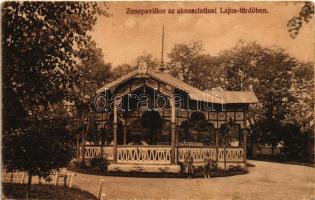 1914 Aknaszlatina, Akna Slatina, Slatinské Doly, Szolotvino, Solotvyno; Zenepavillon a Lajos fürdőben / music pavilion, spa (fl)