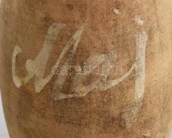 cca 1900 Dunántúli lekváros köcsög, oldalán sérüléssel, m: 23 cm