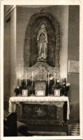 1948 Huszt, Chust, Khust; Római katolikus templom Lurdi oltára, belső. Szerencsy Géza fényképész / new church interior (EK)