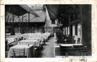 1930 Budapest XII. Zöldfa kert vendéglő, étterem udvara. Krisztina tér 9. (EK)