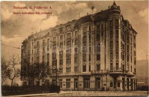1933 Budapest II. Budai Katolikus Kör székháza, Pálffy étterem. Pálffy tér 4. (ma Bem József tér) (EK)