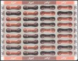 2023 100éves a Szerencsi csokoládé 18 sort tartalmazó 36 darabos hajtott teljes öntapadós ív benne fordított összefüggések