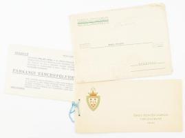 1928-1941 4 db táncestélyi meghívó