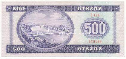 1990. 500Ft "E310 079196" nyomadi papírráncokkal T:VF Adamo F43