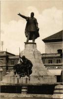 1936 Kecskemét, Kossuth szobor, Gichner Jenő üzlete