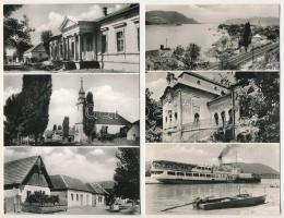 Pest vármegye: Pilisszántó szanatórium, Szob, Váchartyán - 4 db modern Képzőművészeti Alap képeslap