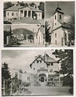 Pest vármegye: Pilisszántó szanatórium, Szob, Váchartyán - 4 db modern Képzőművészeti Alap képeslap