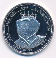 DN "Magyarország Keresztény Királyai / I. "Anjou" Mária 1382-1395" Ag emlékérem kapszulában (20g/0.333/38mm) T:PP