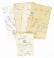 1893-1930 A győri alispán által kiadott hivatalos levelek, 11 db